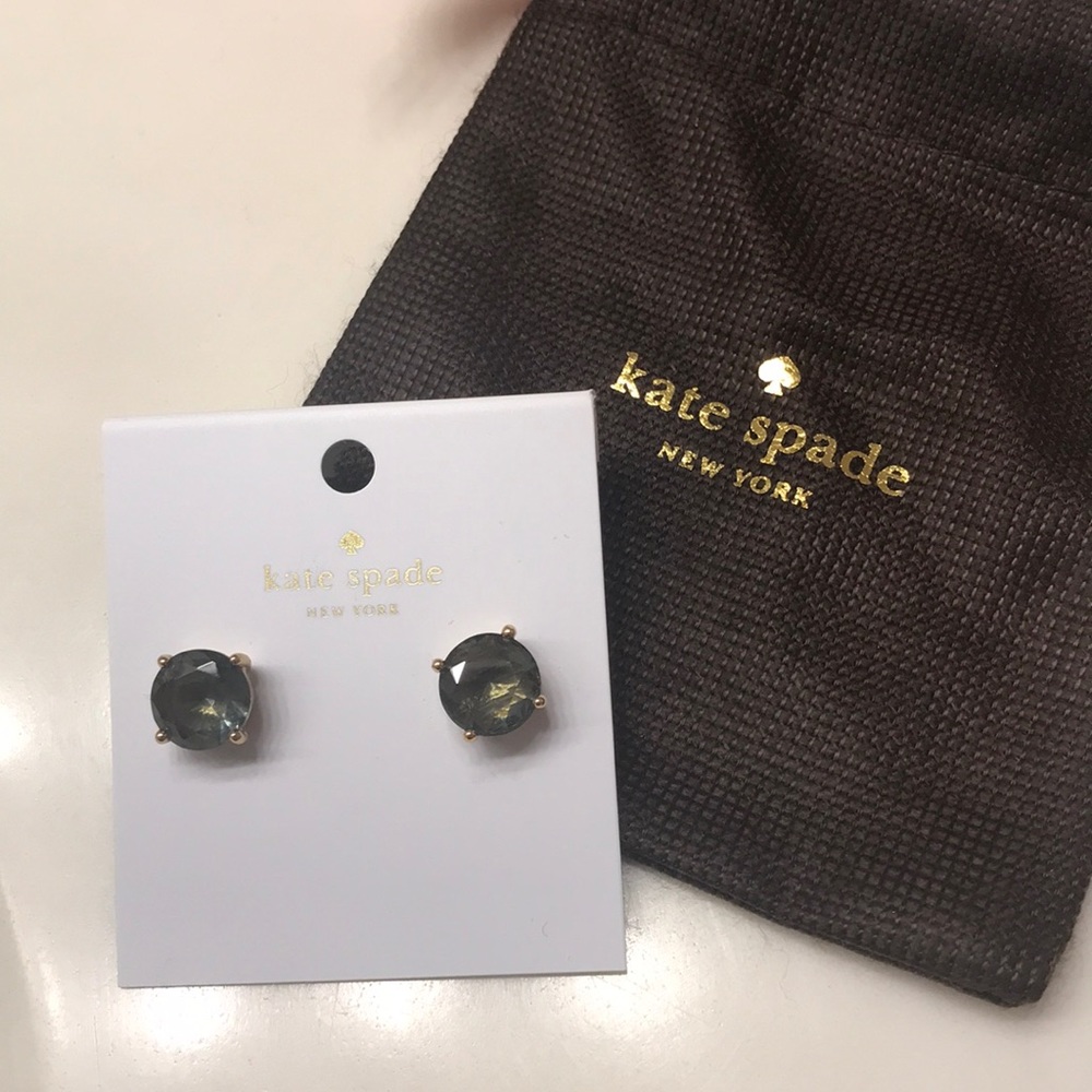 Kate Spade charcoal studs ♠️